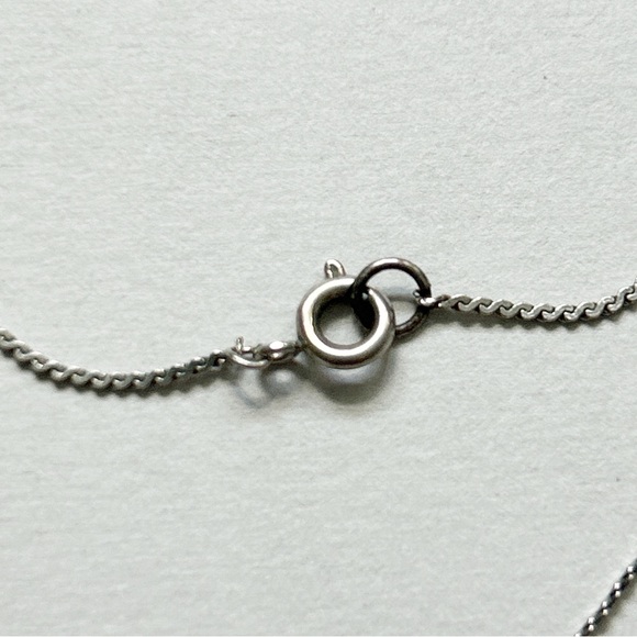 Vintage Reversible Turquoise Coral Snake Eye Cross Sterling Silver Necklace - Picture 9 of 10